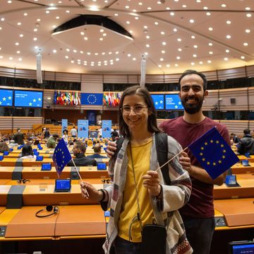 the public get to walk around and sit in the eu parliament
