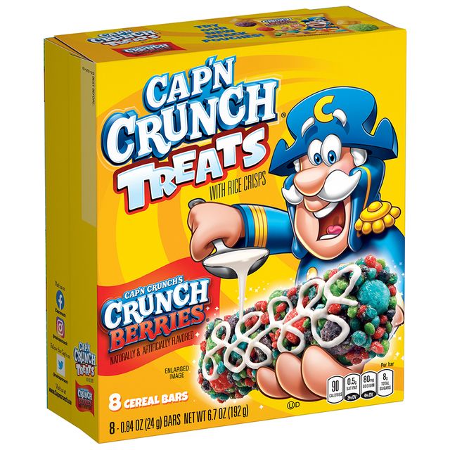 the quaker oats company cap'n crunch cereal crunch berries treats
