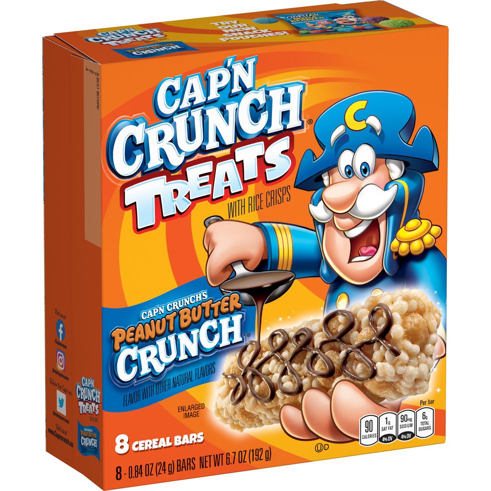the quaker oats company cap'n crunch peanut butter crunch treats