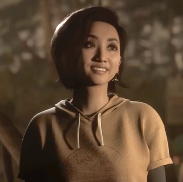 brenda song in the quarry, a young woman stands in the woods at night