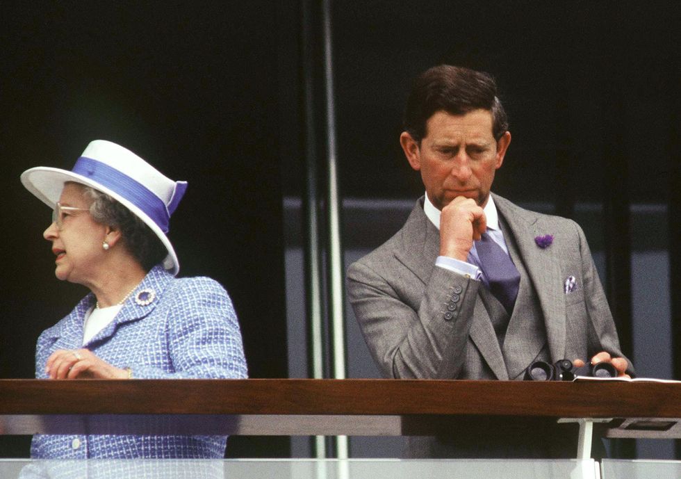 queen and charles at derby