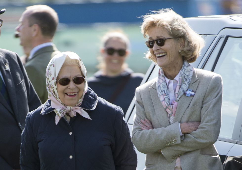 the queen and penny knatchull at the royal windsor horse show 2018