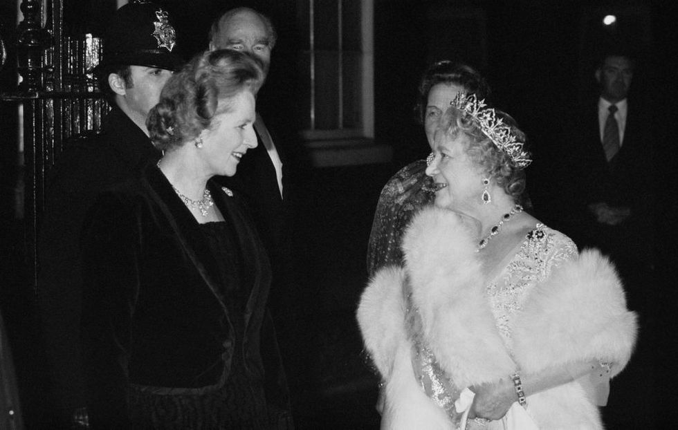 margaret thatcher meets the queen mother