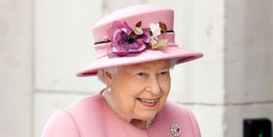 queen pink wales brooch