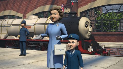 queen elizabeth prince charles thomas and friends episode