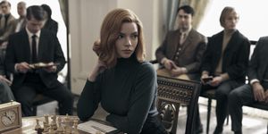 the queen's gambit l to r anya taylor as beth harmon in the queen's gambit cr charlie graynetflix © 2020