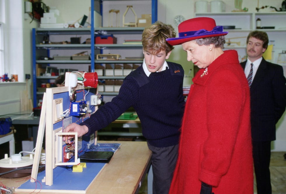 queen and peter phillips port regis school