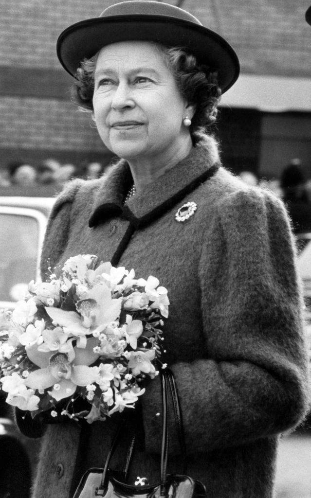 the queen visits bolton, greater manchester, 1st december 1988