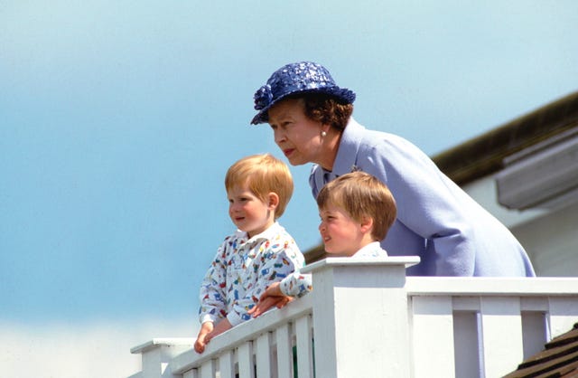 queen harry and william