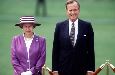 queen and george bush