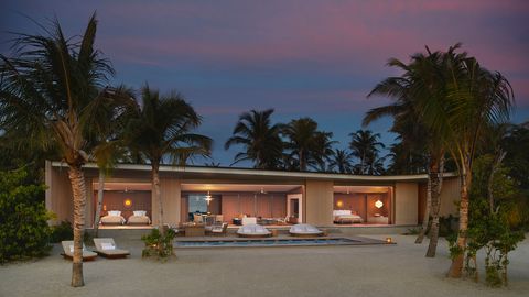 a two bedroom beach pool villa at ritz carlton maldives