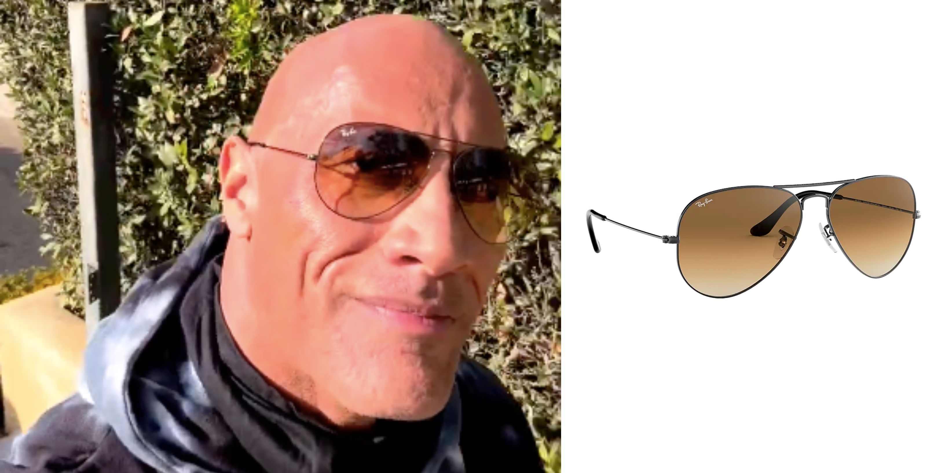 Gafas de sol para hombres como The Rock