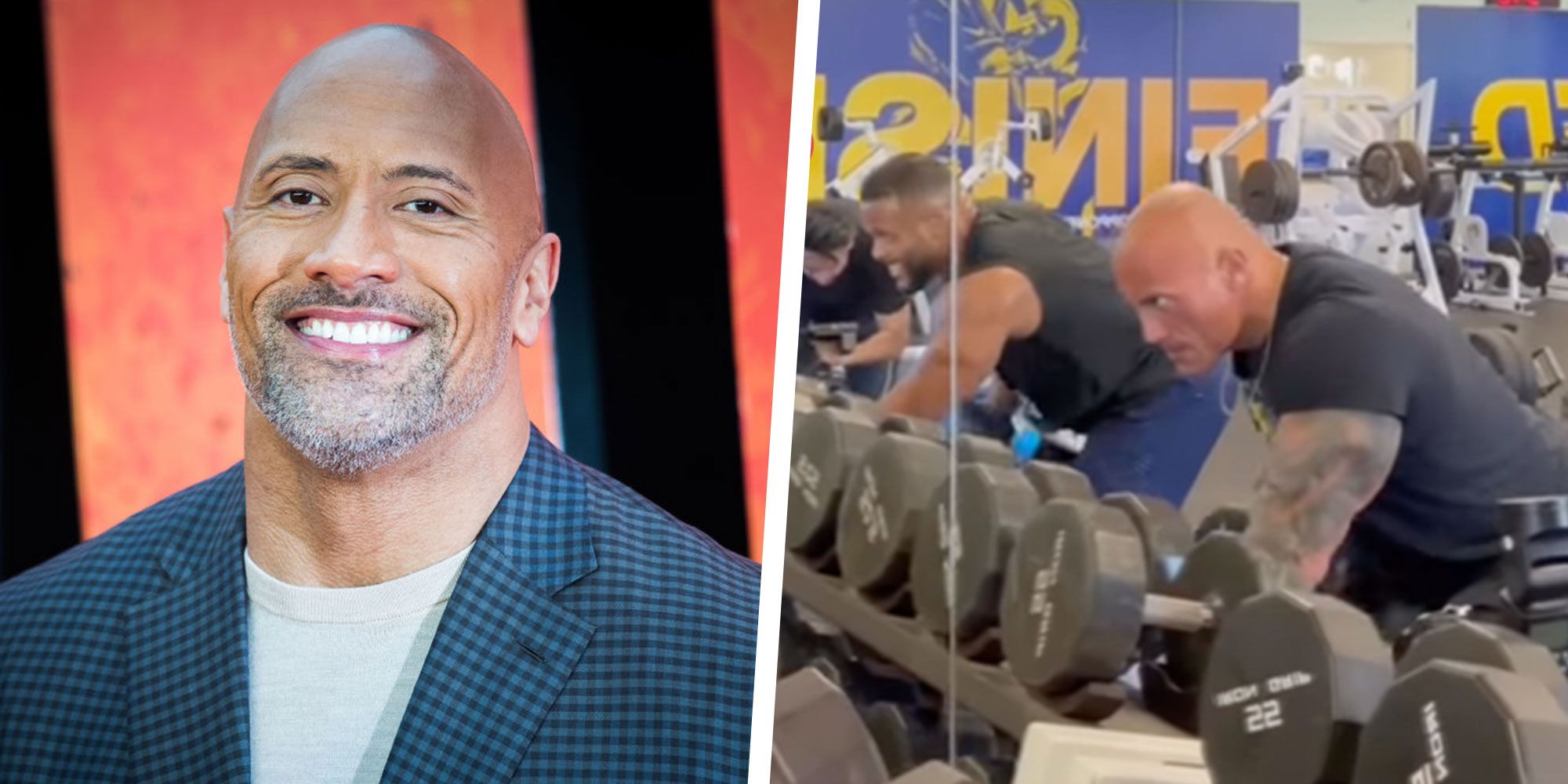 Rams star Aaron Donald and Dwayne 'The Rock' Johnson hit the gym ahead of  NFL season-opener