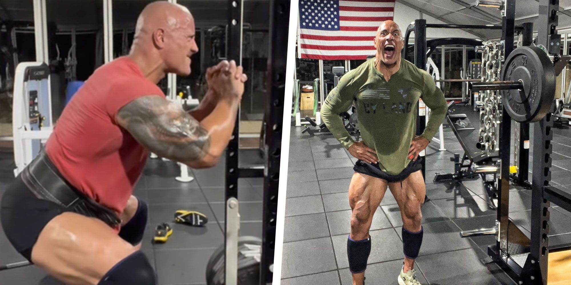 The Rock Builds Huge Legs With This 'Intense' Lower-Body Workout