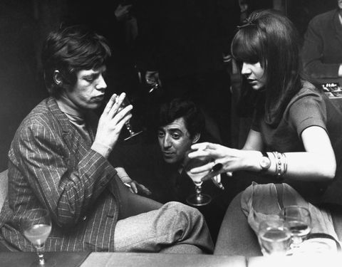 Mick Jagger and Girlfriend Chrissie Shrimpton
