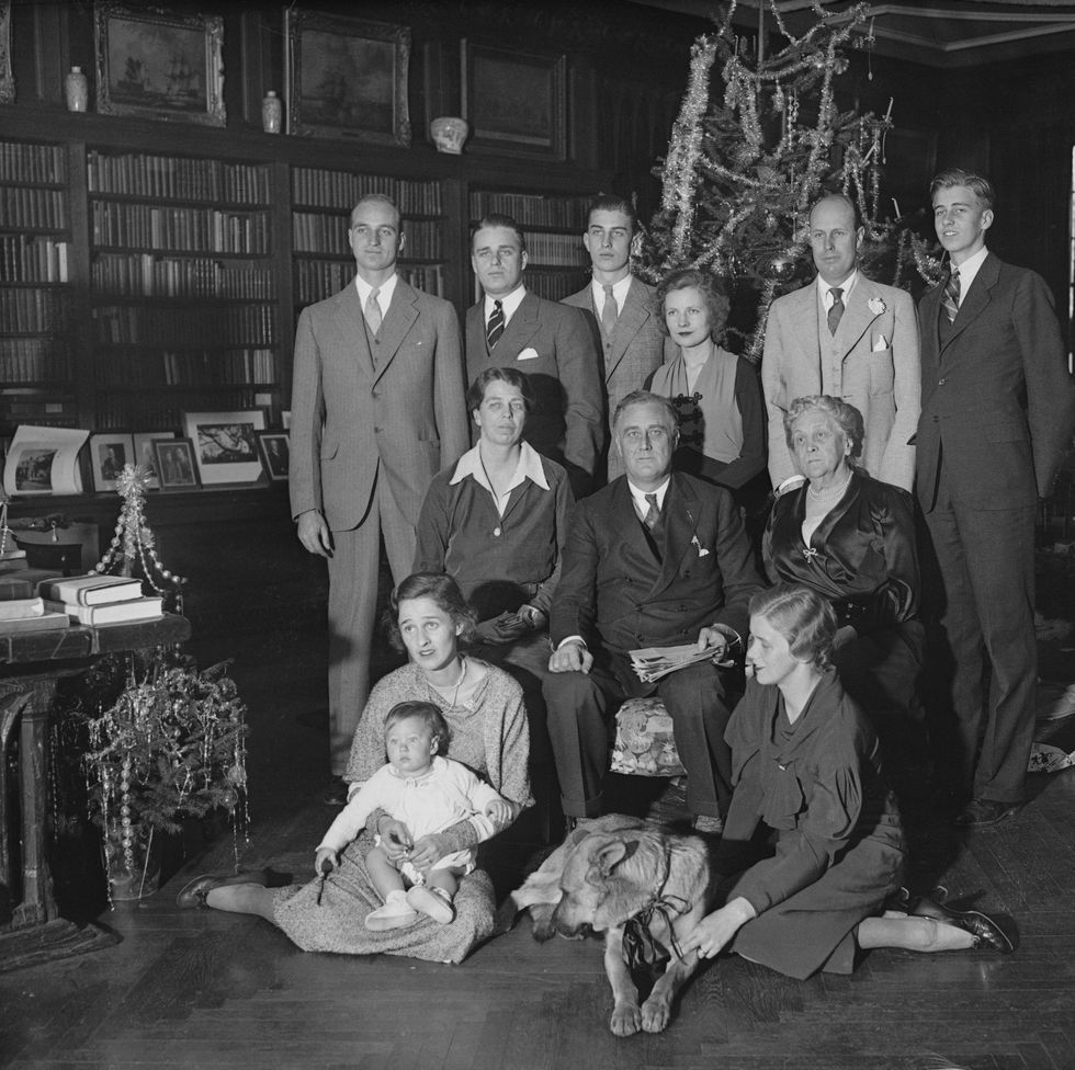 portrait of franklin d roosevelt and family