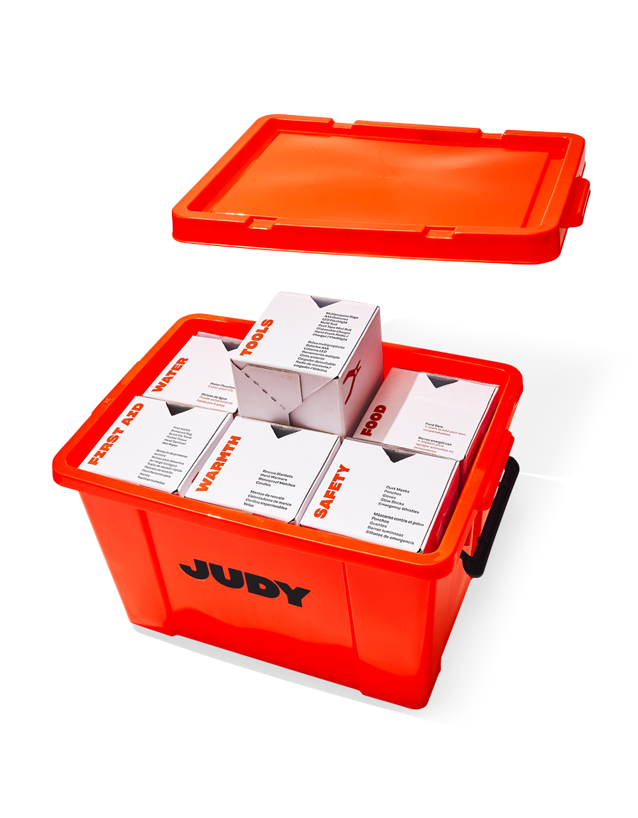 orange emergency kit