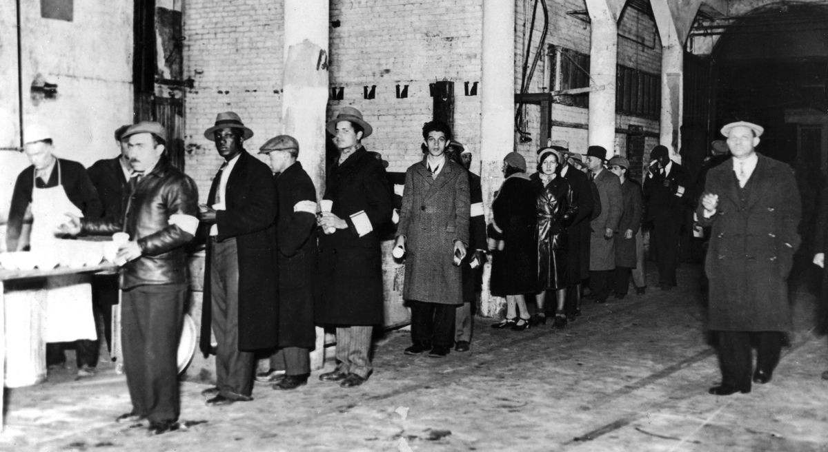 the salvation army feeding the jobless during the great depression