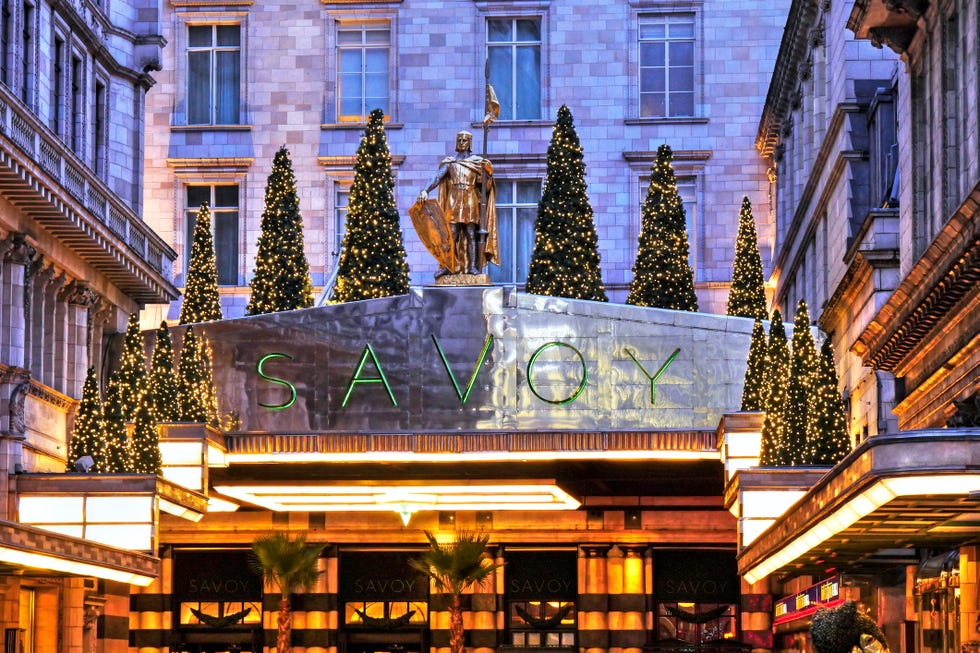 the savoy hotel london at christmas nye