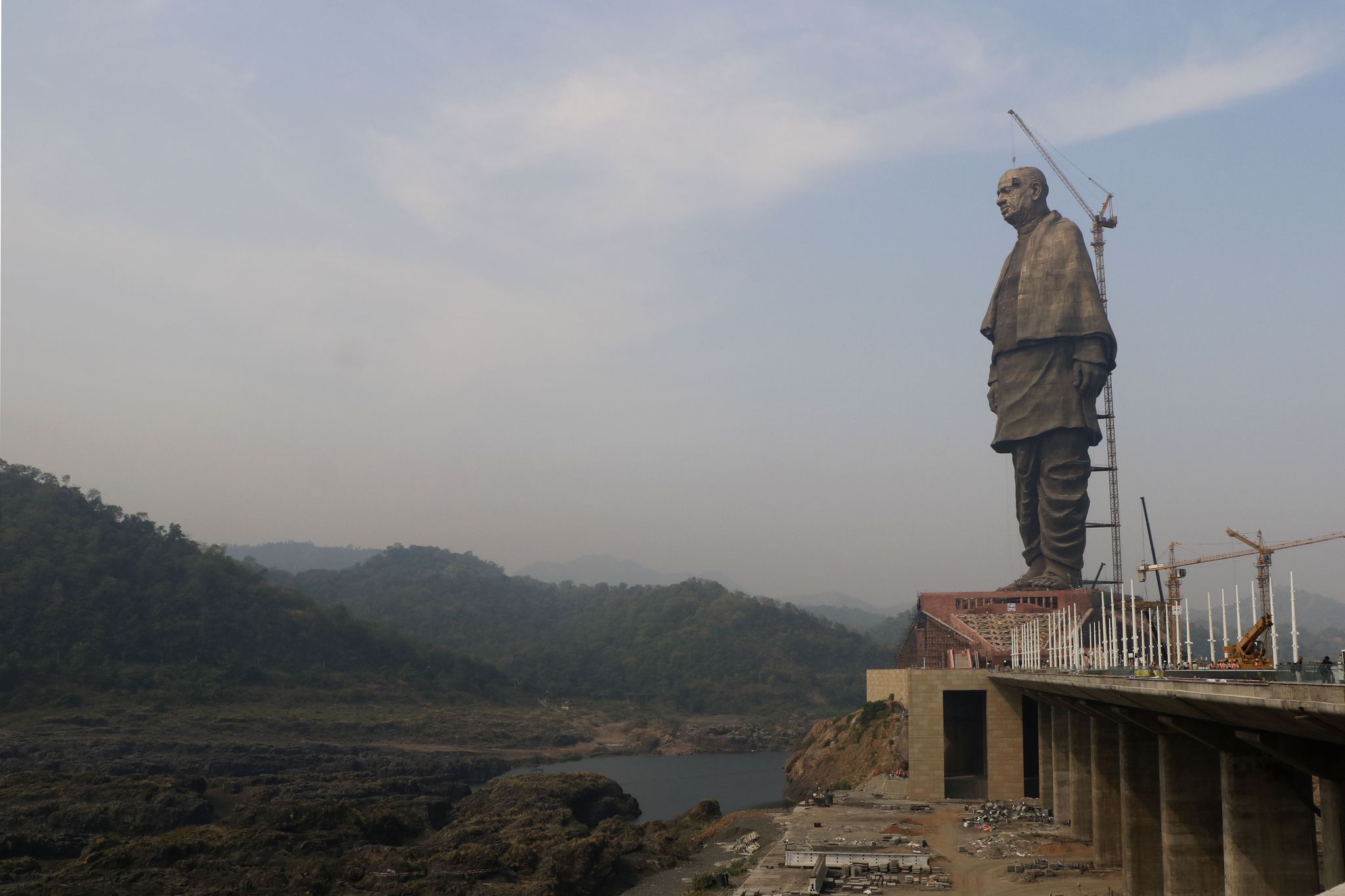 Gujarat Chief Minister Vijay Rupani Visits Statue Of Unity Site Ahead Of Unveiling By Prime Minister Narendra Modi