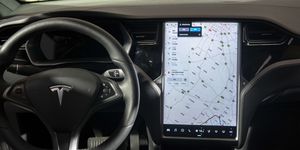 the smart driving system of tesla, shown on the wic   the