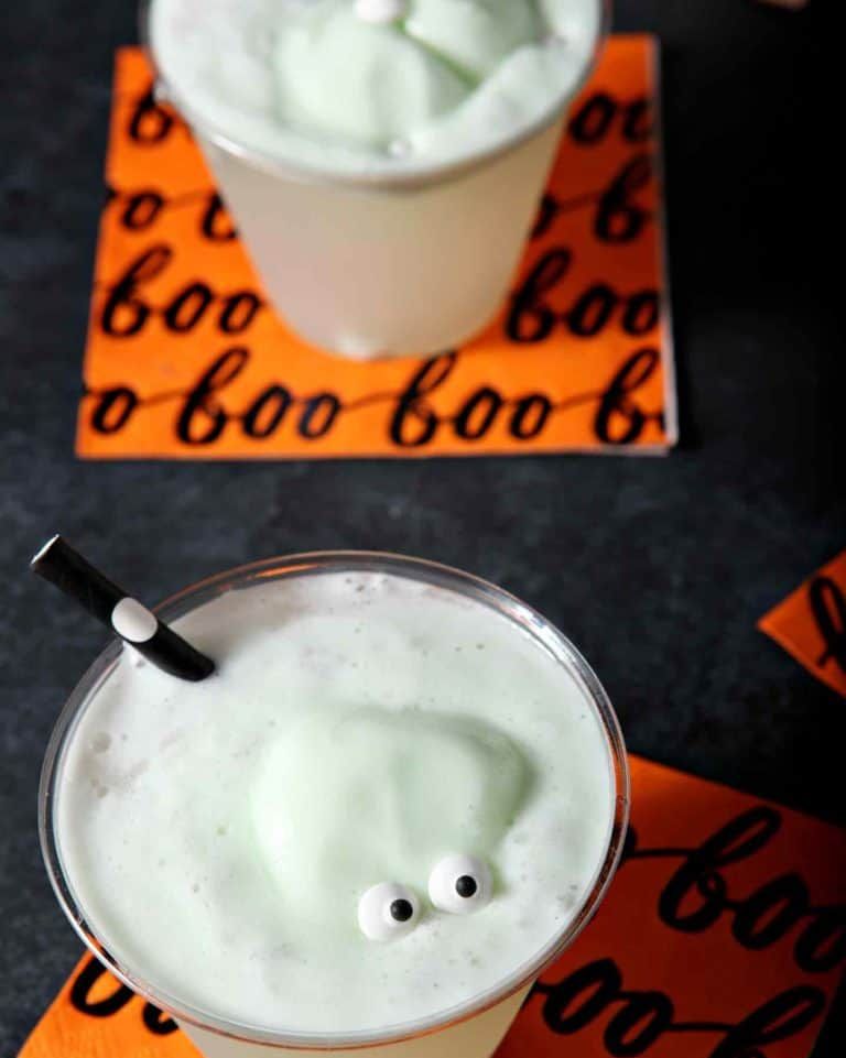 melting monster halloween drink for kids