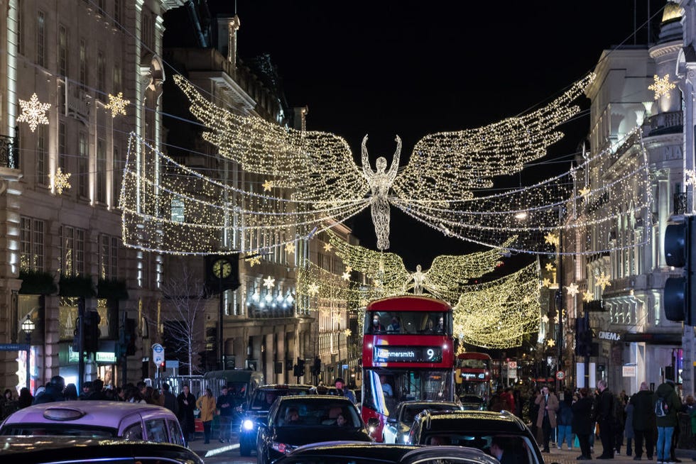 regent street christmas lights switched on in london