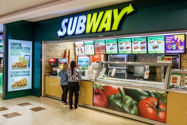 the subway counter inside galerias pacifico mall