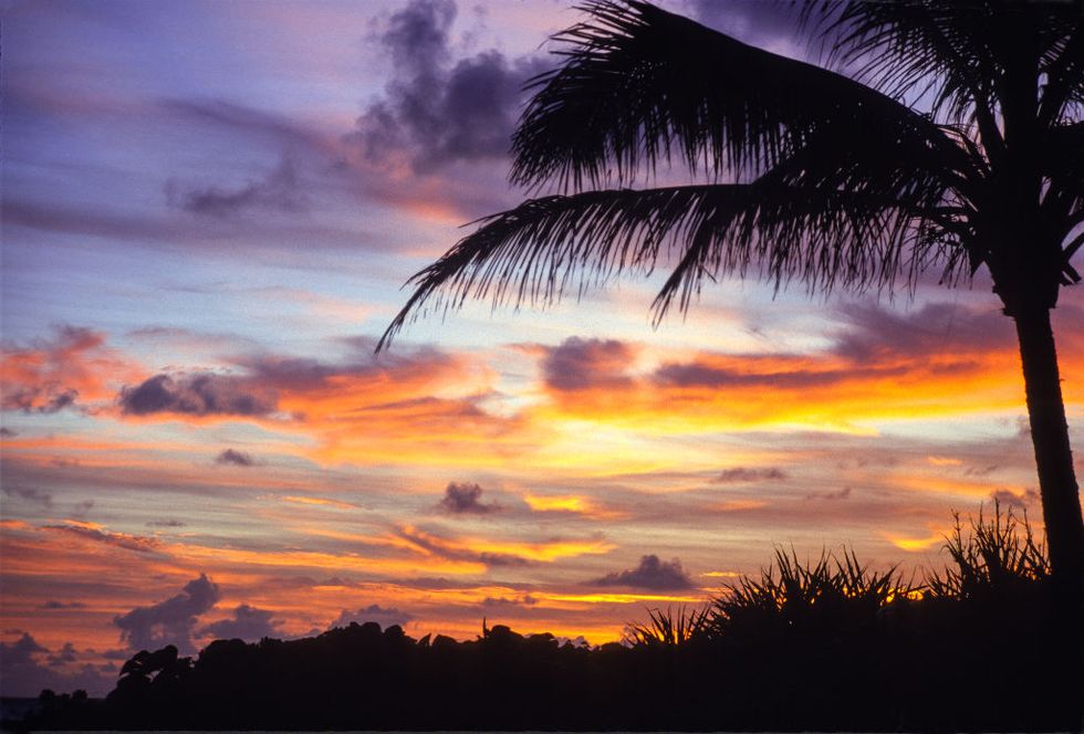 sunrise in hana, maui hawaii