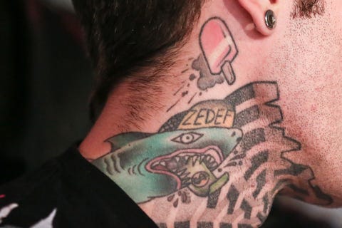 the tattoo on fedez's neck the italian rapper fedez has met