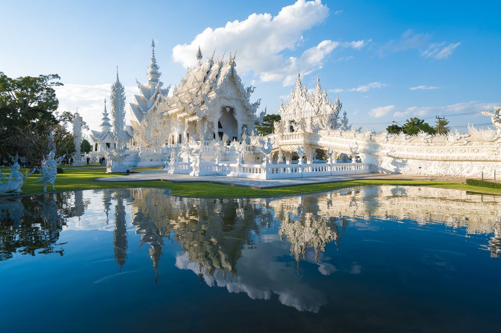 the temple in white color