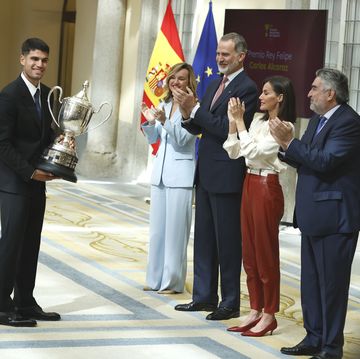 the king and queen of spain preside over the presentation of the national sports awards 2022