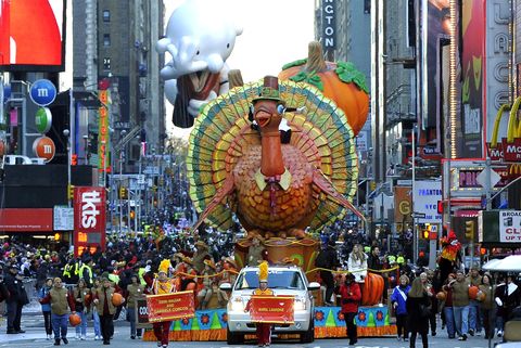 the thanksgiving turkey float  during th