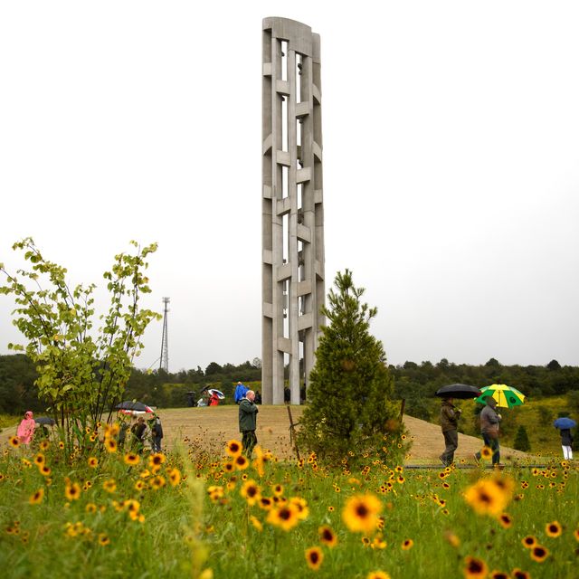 dedication of the tower of voices at the the flight 93 national memorial