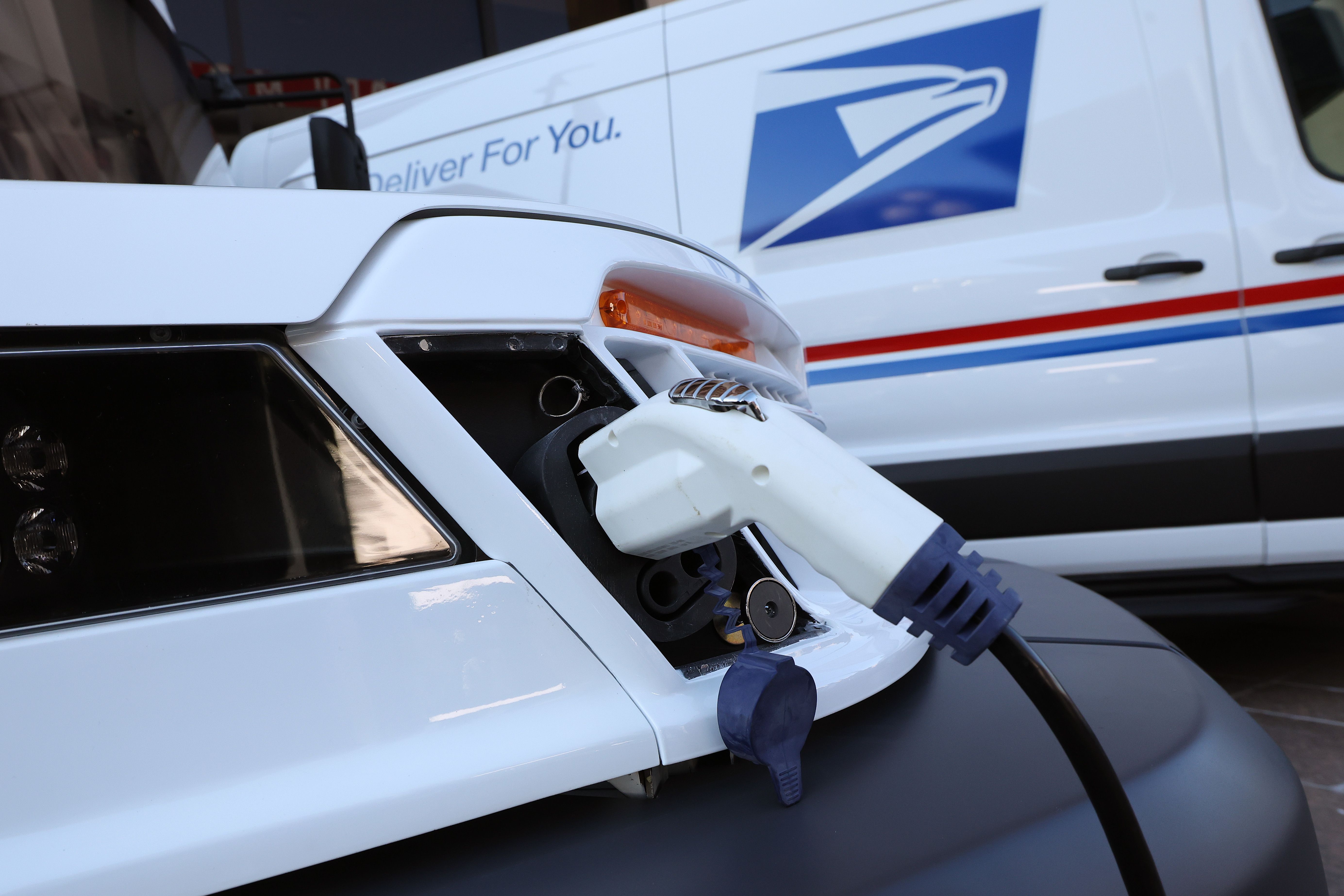 USPS Debuts EV Charging Stations, Will Add A Fleet Of E-Transit Vans