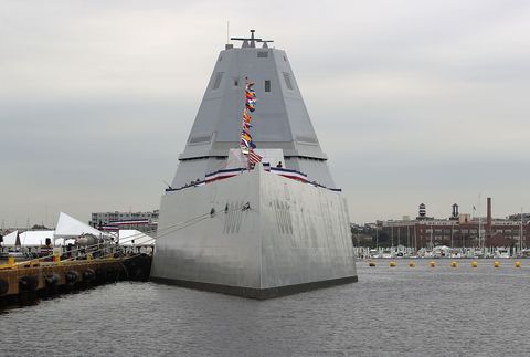 Navy's Next Generation Guided-Missile Destroyer USS Zumwalt Debuts During Baltimore's Fleetweek