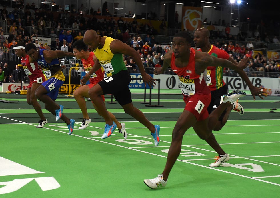 ﻿trayvon bromell entra victorioso en el mundial de pista cubierta de 2016 de portland por delante de asafa powell