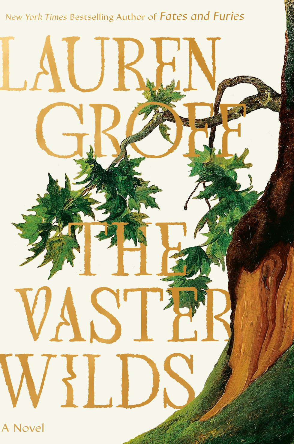 the vaster wilds by lauren groff cover featuring a gnarled tree