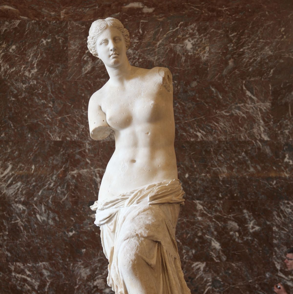 The Venus de Milo at the Louvre Museum back after restoration in Paris, France on July 9, 2009.