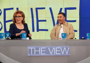 the view joy behar black leather jacket