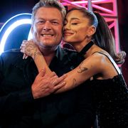 the voice    blind auditions    pictured l r blake shelton, ariana grande    photo by trae pattonnbcnbcu photo bank via getty images