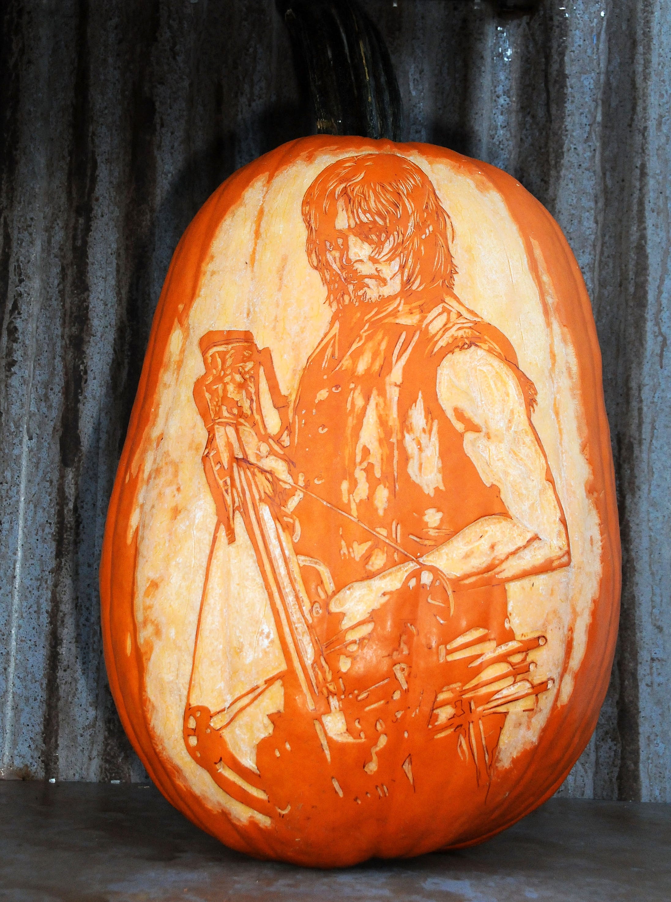 Daryl Dixon Pumpkin Stencil