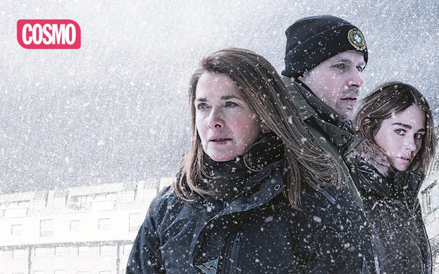 Isabel Richer, Alexandre Landry y Maripier Morin en la serie THE WALL, en COSMO