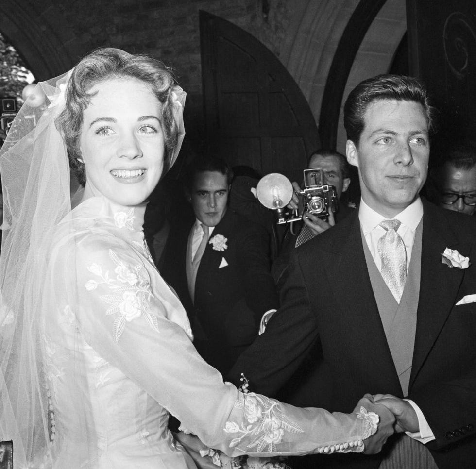 The wedding of Julie Andrews and Tony Walton