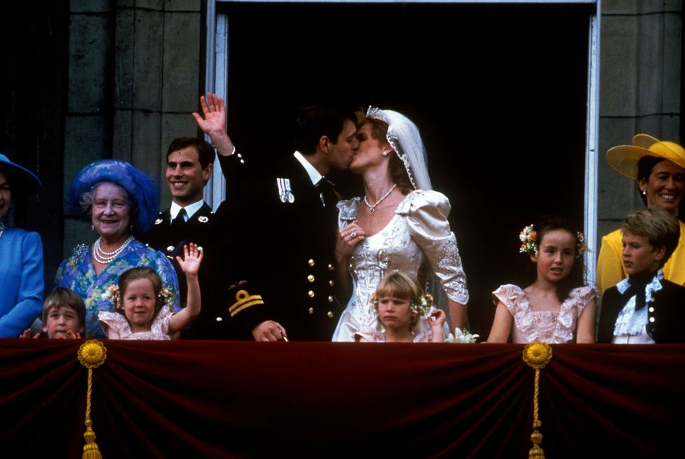 The wedding of Prince Andrew, Duke of York, and Sarah Ferguson at Westminster Abbey, London, UK