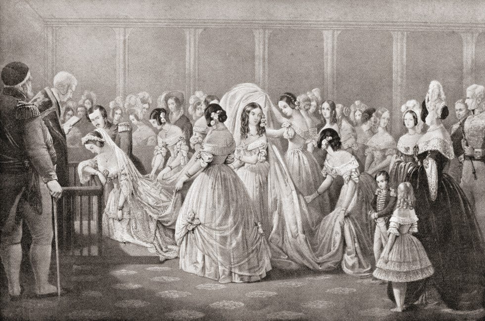 The Wedding Of Queen Victoria And Prince Albert In 1840