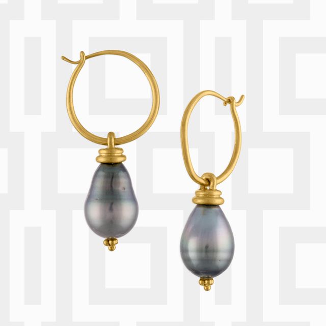 Louis Vuitton Cultured Pearl Hoop Earrings