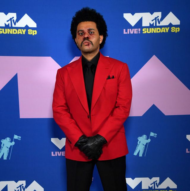 The Weeknd Outfit and Makeup at the 2020 MTV VMAs