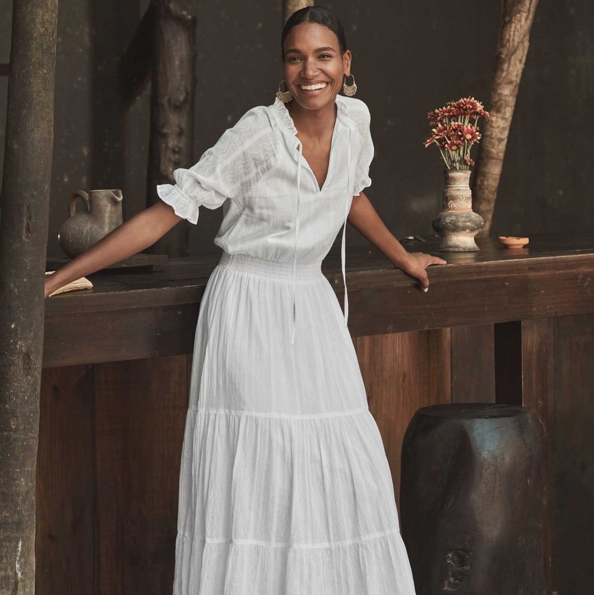 The White Company launches tiered dresses for summer