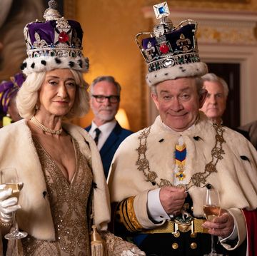 pictured haydn gwynne as camilla and harry enfield as charles